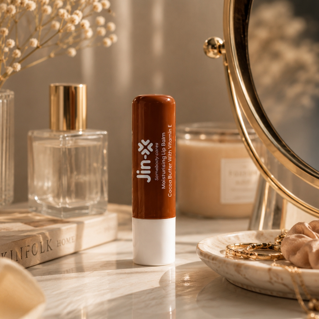 JIN-X Moisturising Lip Balm Stick Cocoa Butter & Vitamin E
