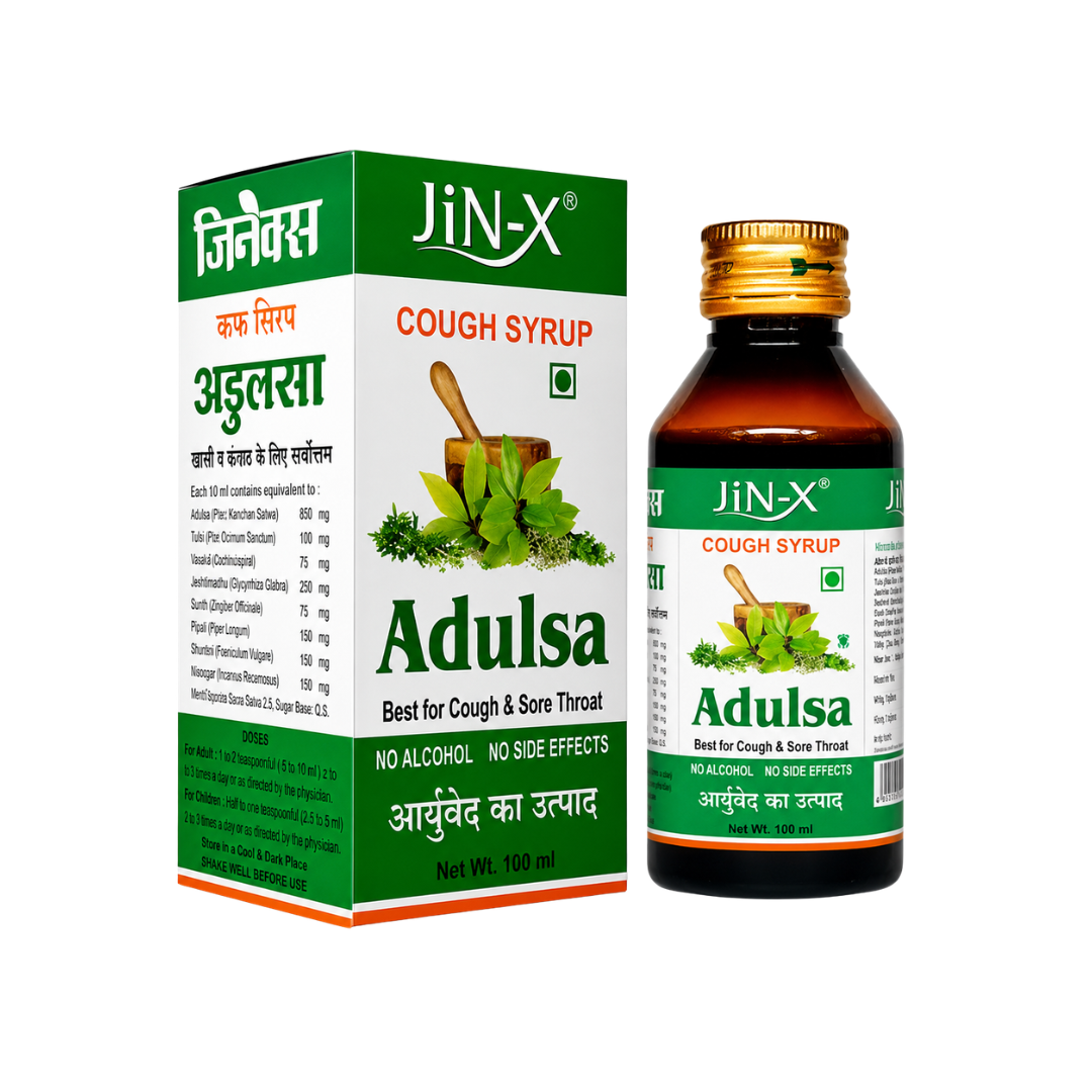 Jin-X Ayurvedic Cough Syrup - Fast Relief from Cough & Cold