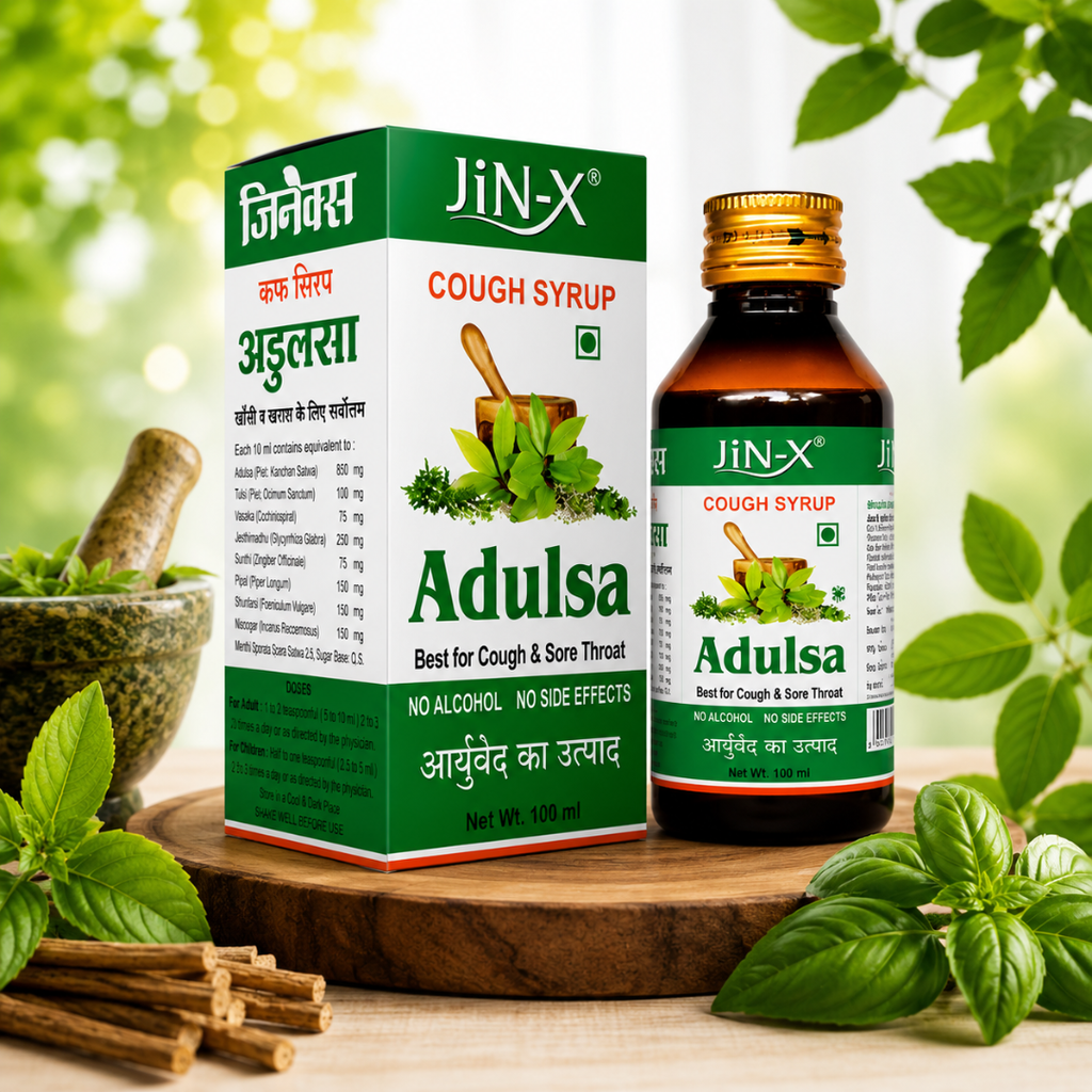 Jin-X Ayurvedic Cough Syrup - Fast Relief from Cough & Cold