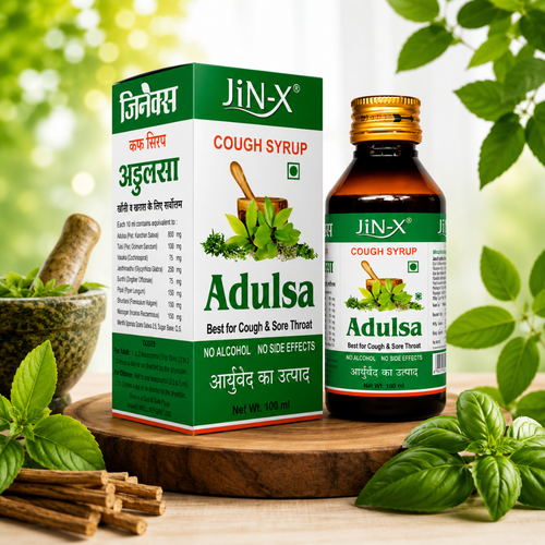 Jin-X Ayurvedic Cough Syrup - Fast Relief from Cough & Cold