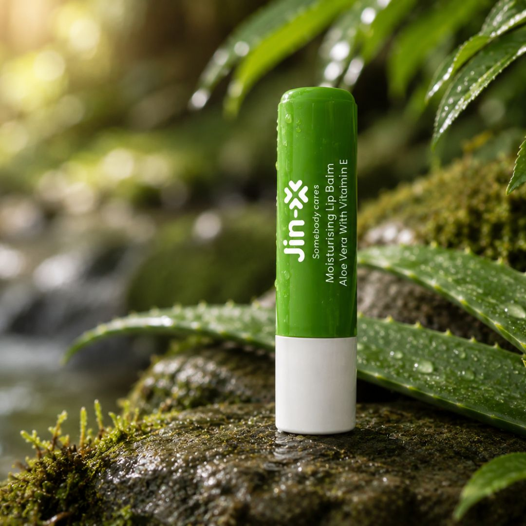 JIN-X Moisturising Lip Balm Stick Aloe Vera with Vitamin E