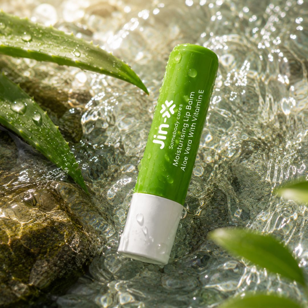 JIN-X Moisturising Lip Balm Stick Aloe Vera with Vitamin E