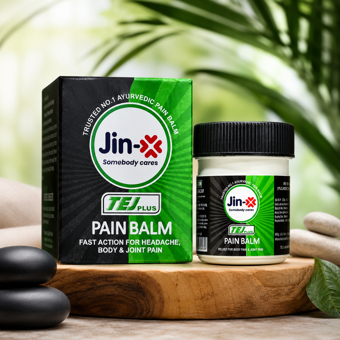 JIN-X Tej Plus Ayurvedic Pain Balm – Strong & Effective Pain Relief