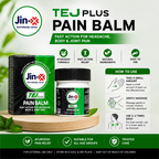 JIN-X Tej Plus Ayurvedic Pain Balm – Strong & Effective Pain Relief